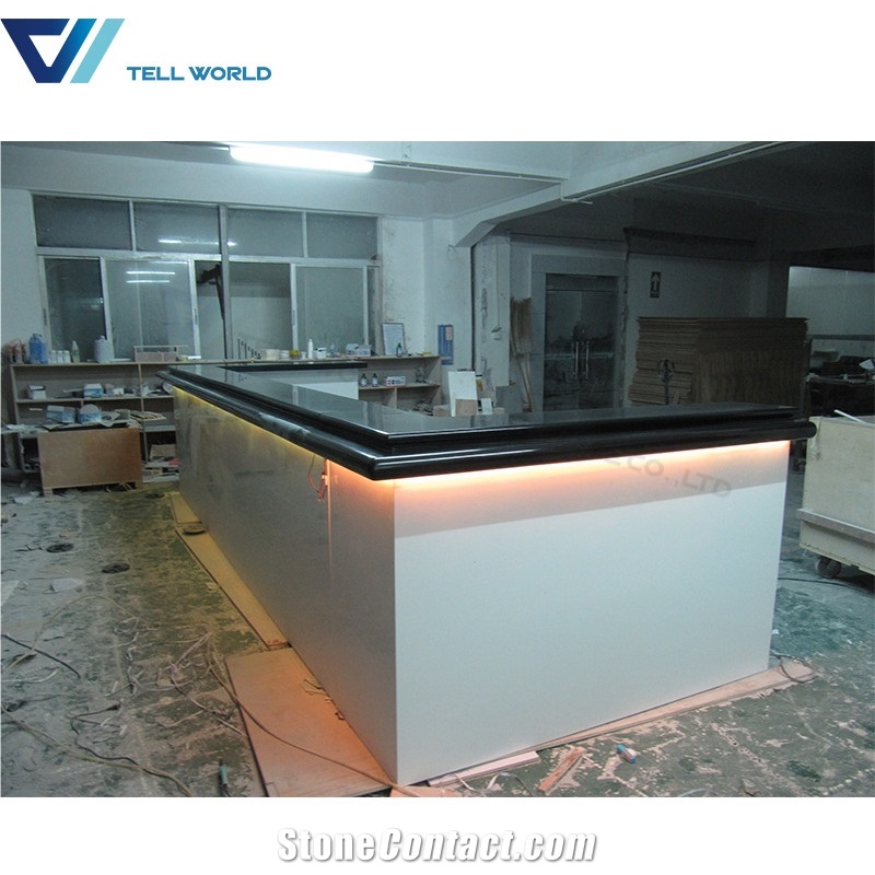 Western Restaurant Led Illuminated Bar Counter