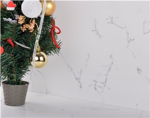 Angel White Carrara White Artificial Quartz Slab with Smooth