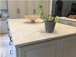 Hot Sale Decorative Alsaka White Artificial Semiprecious Quartz Stone Big Slab Safe and Hygienic