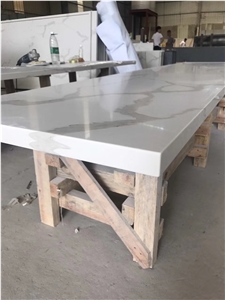 Marble Calacatta Look Man Madequartz Stone Slabs Polishing Solid Surface with Manufacturer Price