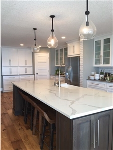 Marble Calacatta Look Man Madequartz Stone Slabs Polishing Solid Surface with Manufacturer Price