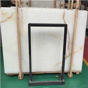Iran Bianco Onice White White Color Slabs