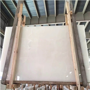 Persian White Color Stone Jade Snow White Onyx Gemstone Slab