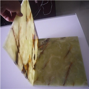 Transparent Crystal Green Onyx Floor Tile to Usa Quality