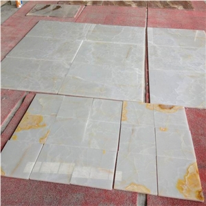Transparent Iran White Snow Onyx Tile Cheapest Price
