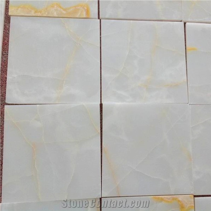 Transparent Iran White Snow Onyx Tile Cheapest Price