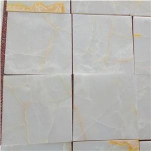 Transparent Iran White Snow Onyx Tile Cheapest Price