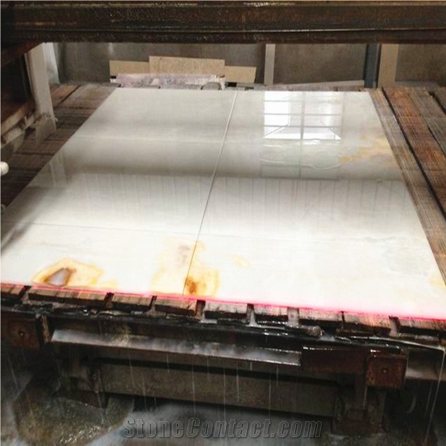 Transparent Iran White Snow Onyx Tile Cheapest Price