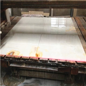 Transparent Iran White Snow Onyx Tile Cheapest Price