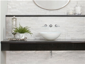 Crystal White Quartzite Ledger Stone