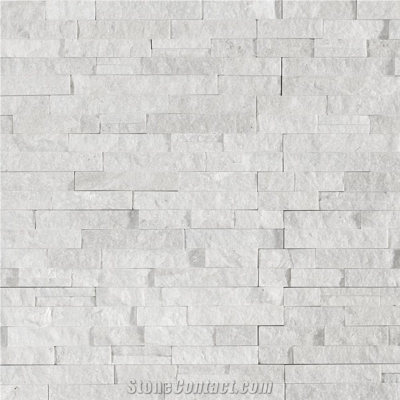 Crystal White Quartzite Ledger Stone