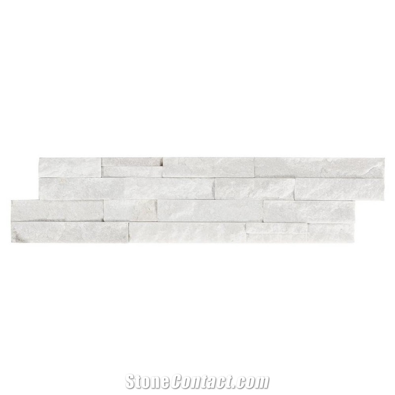 Crystal White Quartzite Ledger Stone