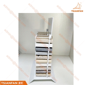 Quartz Stone Metal Tabletop Display Stand for Marketing