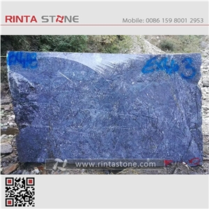 Alps Blue Granite Block Natural Dark Deep Blue Stone
