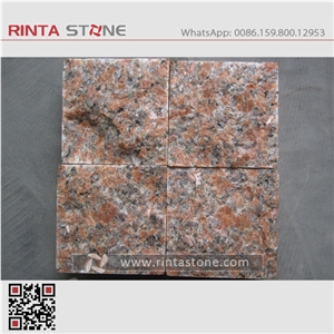 G562 Maple Red Granite Curbstone Guangxi Leaf Stone Pavers Tile Paving