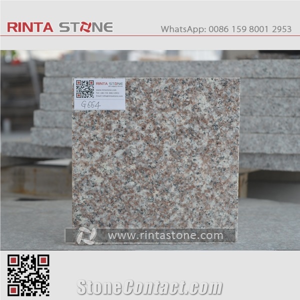 G664 Granite Luoyuan Red Cherry Brown Luna Peal Blocks
