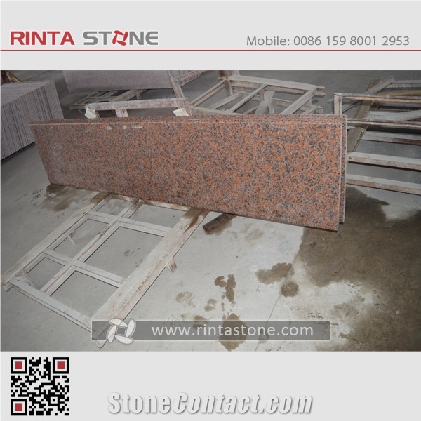 Maple Red G562 Granite Master Bath Countertop Custom Solid Vanity Tops