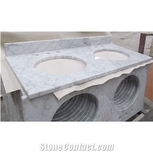 Carrara White Marble Products Vanity Marble Countertop