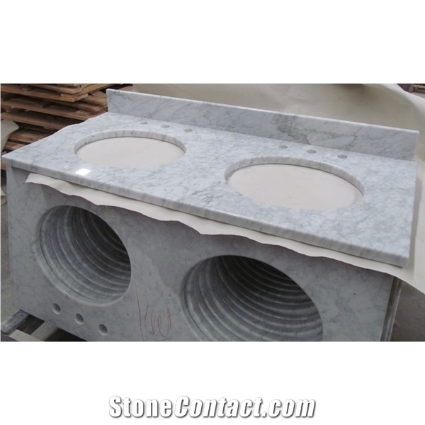 Carrara White Marble Products Vanity Marble Countertop
