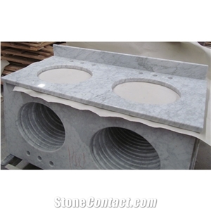 Carrara White Marble Products Vanity Marble Countertop