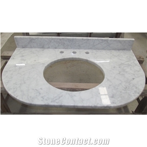 Carrara White Marble Products Vanity Marble Countertop