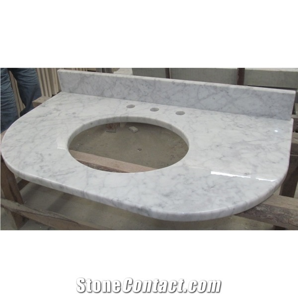 Carrara White Marble Products Vanity Marble Countertop