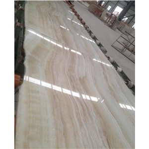 Decorative Backlit Onyx Panel Slab Ice Silk White Jade Onyx