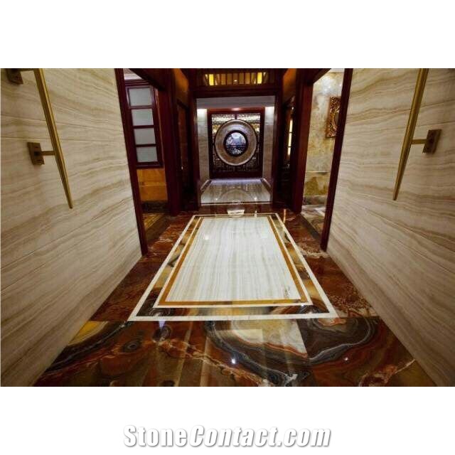 Decorative Backlit Onyx Panel Slab Ice Silk White Jade Onyx