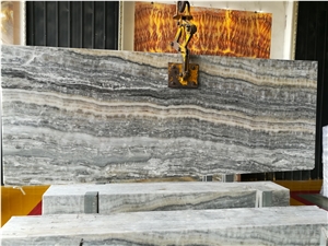 Gray Onyx,Polished Tiles&Slabs,Natural Building Stone Onyx with Line,Flooring,Feature Wall,Hotel Lobby,Bathroom,Living Room Project Decoration