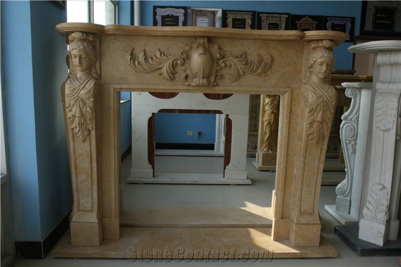 Fireplace Mantel Sculpture Fireplace Limestone Mantel