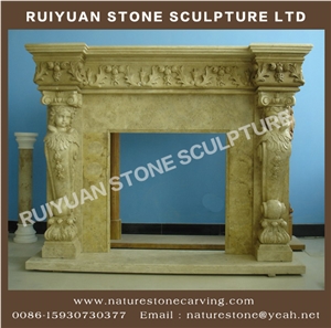 Fireplace Mantel Sculpture Outdoor Mantel Statue