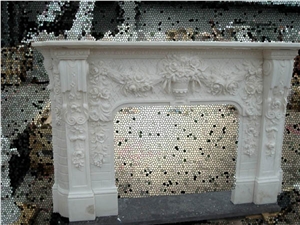 Mantel Fireplace Sculptured Fireplace