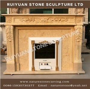 Travertine Fireplace Travertine Mantel Travertine Sculpture Mantel