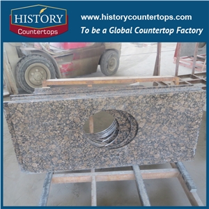 Baltic Brown Granite Countertop Polished Surface for Bath Tops
