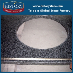 Black Granite Bathroom Countertops,Custom Grey Vanity Tops