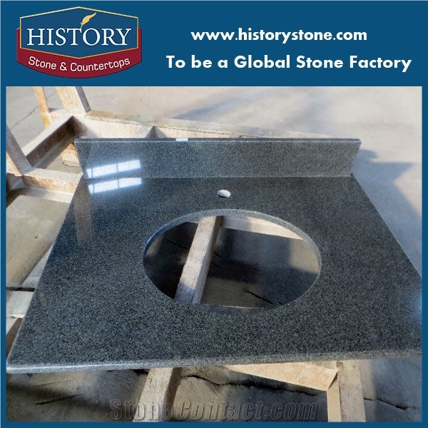 Black Granite Bathroom Countertops,Custom Grey Vanity Tops