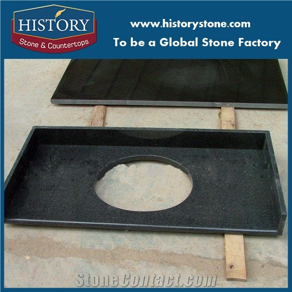 Black Granite Bathroom Countertops,Custom Grey Vanity Tops