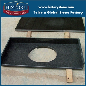 Black Granite Bathroom Countertops,Custom Grey Vanity Tops