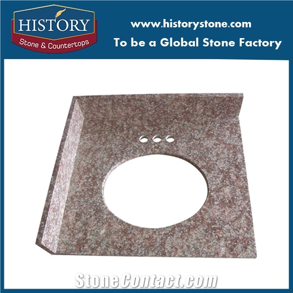 China Red Granite Vanity Tops,Peach Red Granite Countertops