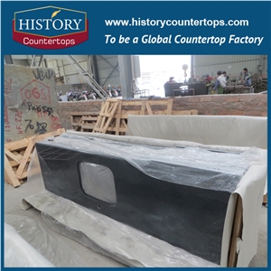 G654 Granite Vanity Tops, Padang Black Granite Bath Tops