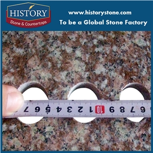 G687 Granite Tops，Peach Red Granite Kitchen Countertops