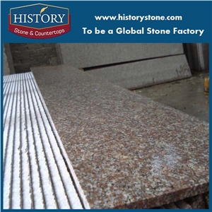 Granite Stair Threshold,Red Pink Stair Treads, Stair,Steps
