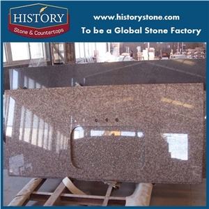Hot China G687 Peach Red Granite Stone Kitchen Countertops