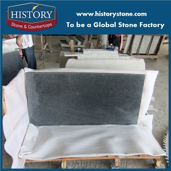 Padding Dark Black Granite Slabs,Tiles,Flooring, Walling