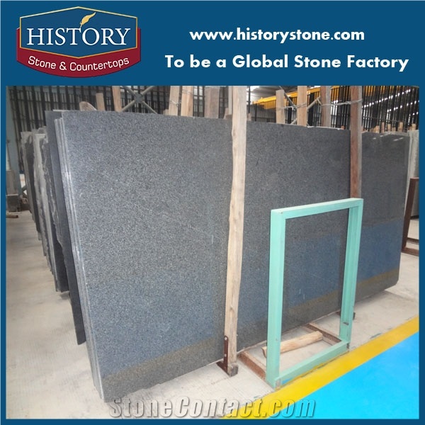 Padding Dark Black Granite Slabs,Tiles,Flooring, Walling