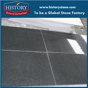 Padding Dark Black Granite Slabs,Tiles,Flooring, Walling