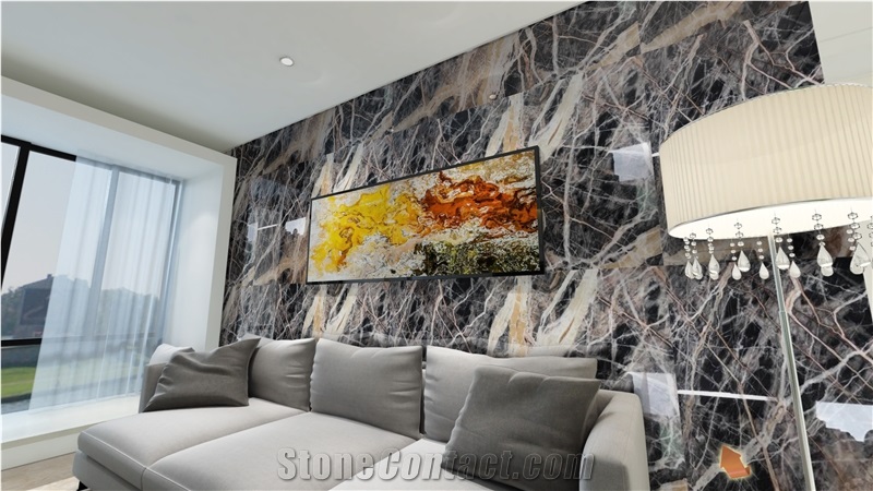 Black Jungle / China High Quality Multicolor Marble Tiles & Slabs
