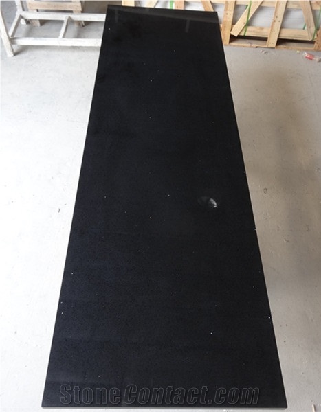 Black Sparkle Quartz-Countertop Kitchen Worktops Bar Top