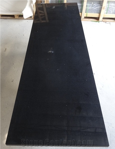 Black Sparkle Quartz-Countertop Kitchen Worktops Bar Top