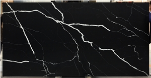 Calacatta Black06 Vm-17912 Quartz Slabs&Tiles Floor&Wall Covering Calacatta Black06 Vm-17912 Quartz Slabs&Tiles Floor&Wall Covering